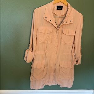 Love Tree Lightweight Utility Anorak Jacket Blush Pink Size Small NWOT